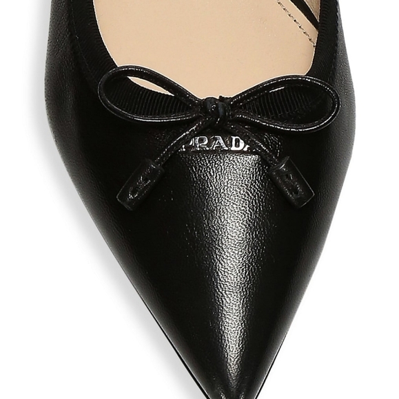 Prada Black Pointed Toe Flats - Picture 3 of 12